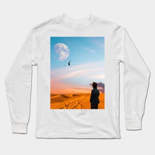 She's Leaving Home - Collage/Surreal Art Long Sleeve T-Shirt